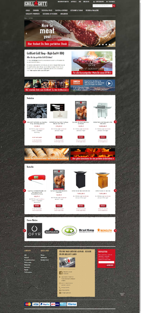 Online store of accessories for barbecue