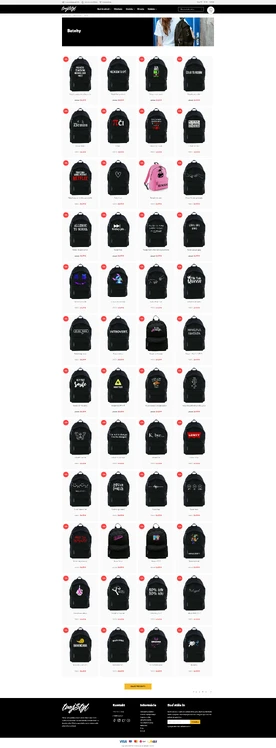 Fashion Online Store: T-shirts, Backpacks, Bags