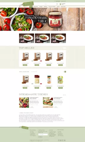 Online store of vegetarian products