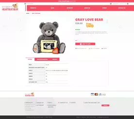 Magento 2 Stuffed Animals, Teddy Bear, Pregnancy Keepsake Online Store